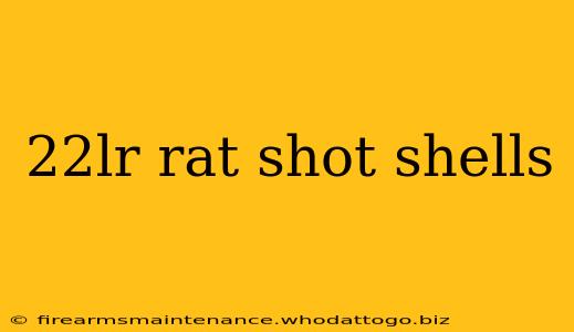 22lr rat shot shells