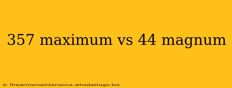 357 maximum vs 44 magnum