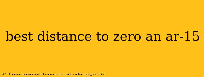 best distance to zero an ar-15