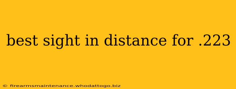 best sight in distance for .223