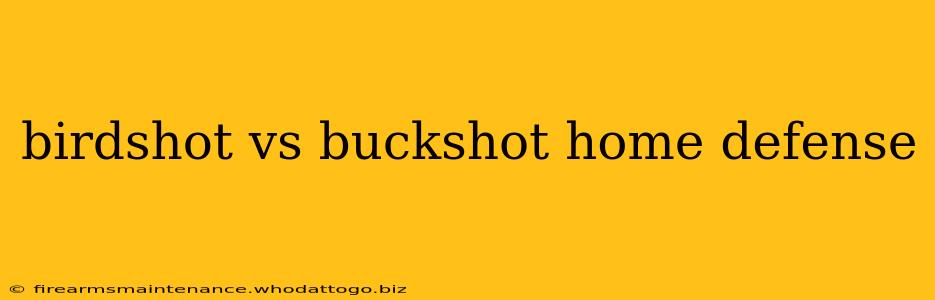 birdshot vs buckshot home defense