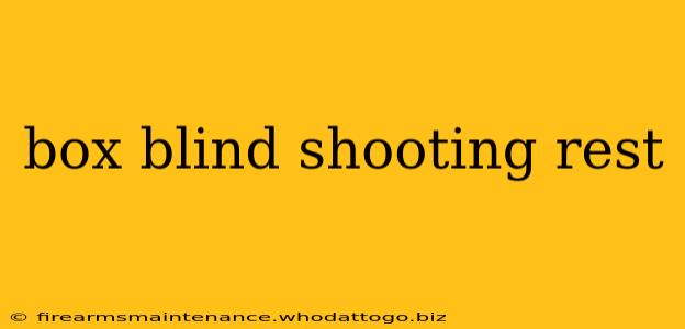 box blind shooting rest