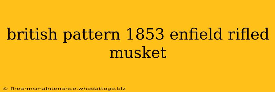 british pattern 1853 enfield rifled musket