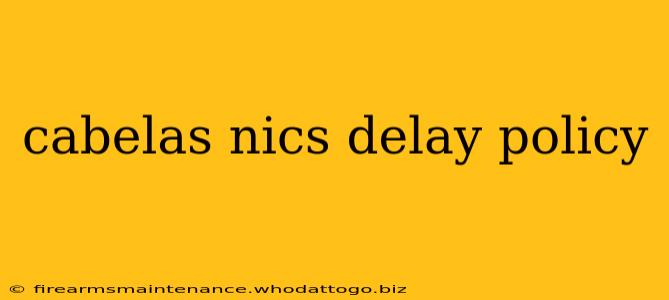 cabelas nics delay policy