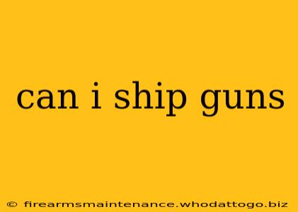 can i ship guns