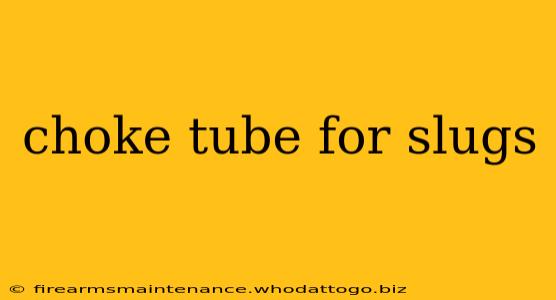 choke tube for slugs