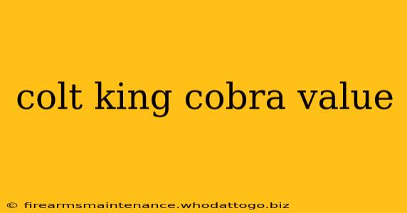 colt king cobra value