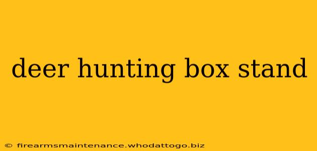 deer hunting box stand