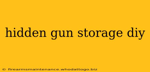 hidden gun storage diy