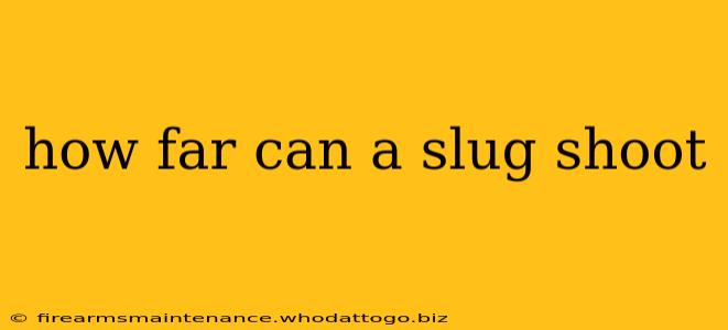 how far can a slug shoot