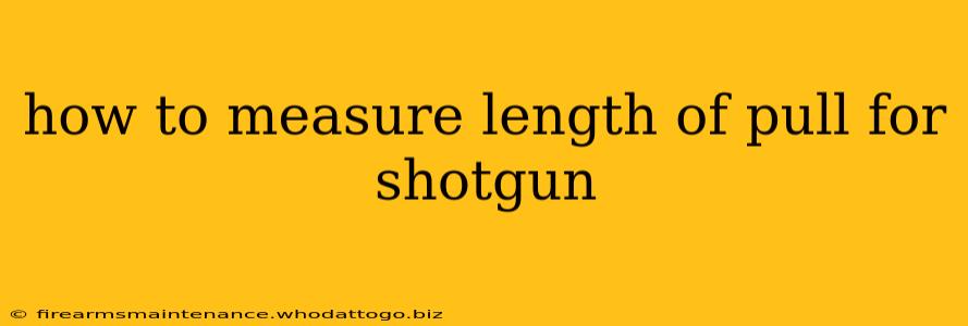 how to measure length of pull for shotgun