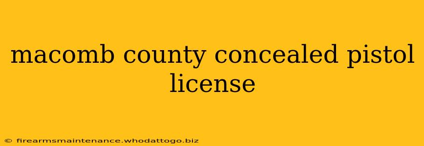 macomb county concealed pistol license