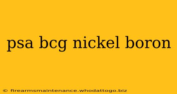 psa bcg nickel boron