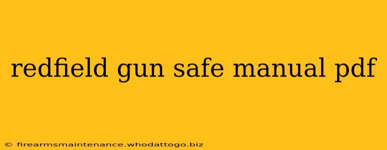 redfield gun safe manual pdf