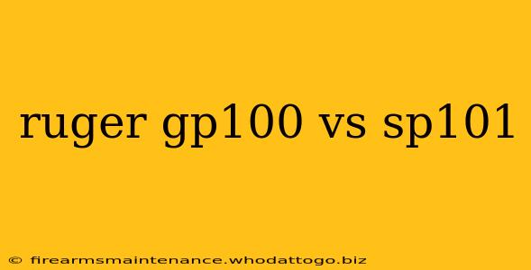 ruger gp100 vs sp101