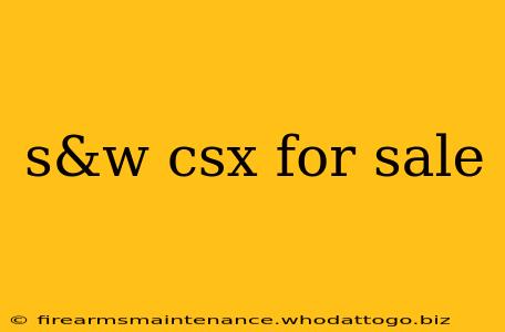 s&w csx for sale