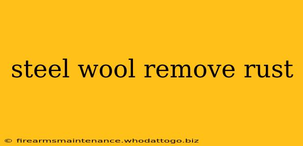 steel wool remove rust