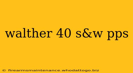 walther 40 s&w pps