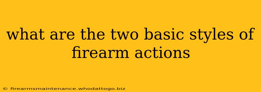 what are the two basic styles of firearm actions