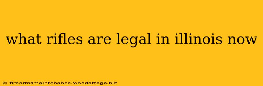 what rifles are legal in illinois now