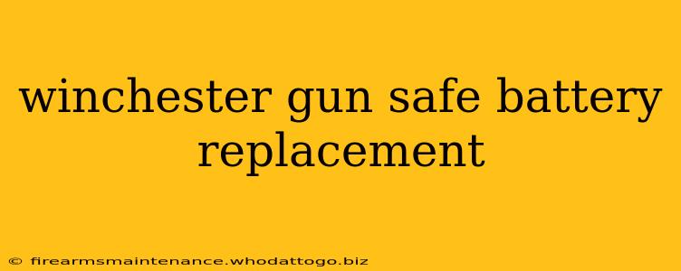 winchester gun safe battery replacement